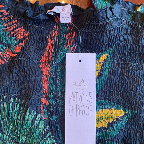 Patrons of Peace Tropical Print Floral Top - Picture 9 of 13